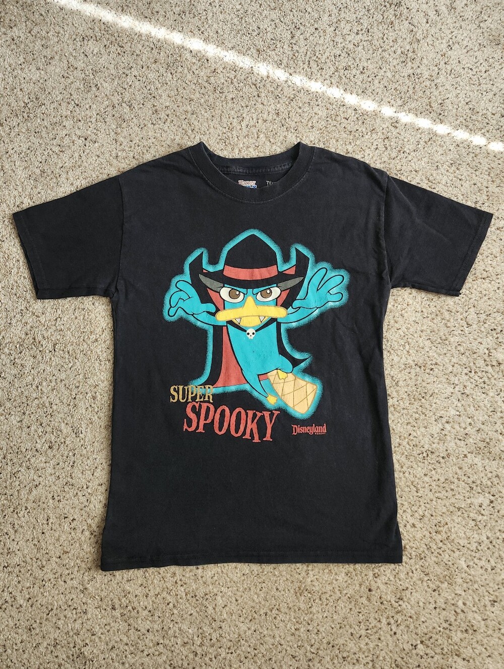 Disney Black Perry the Platypus 'Super Spooky' Graphic Tee